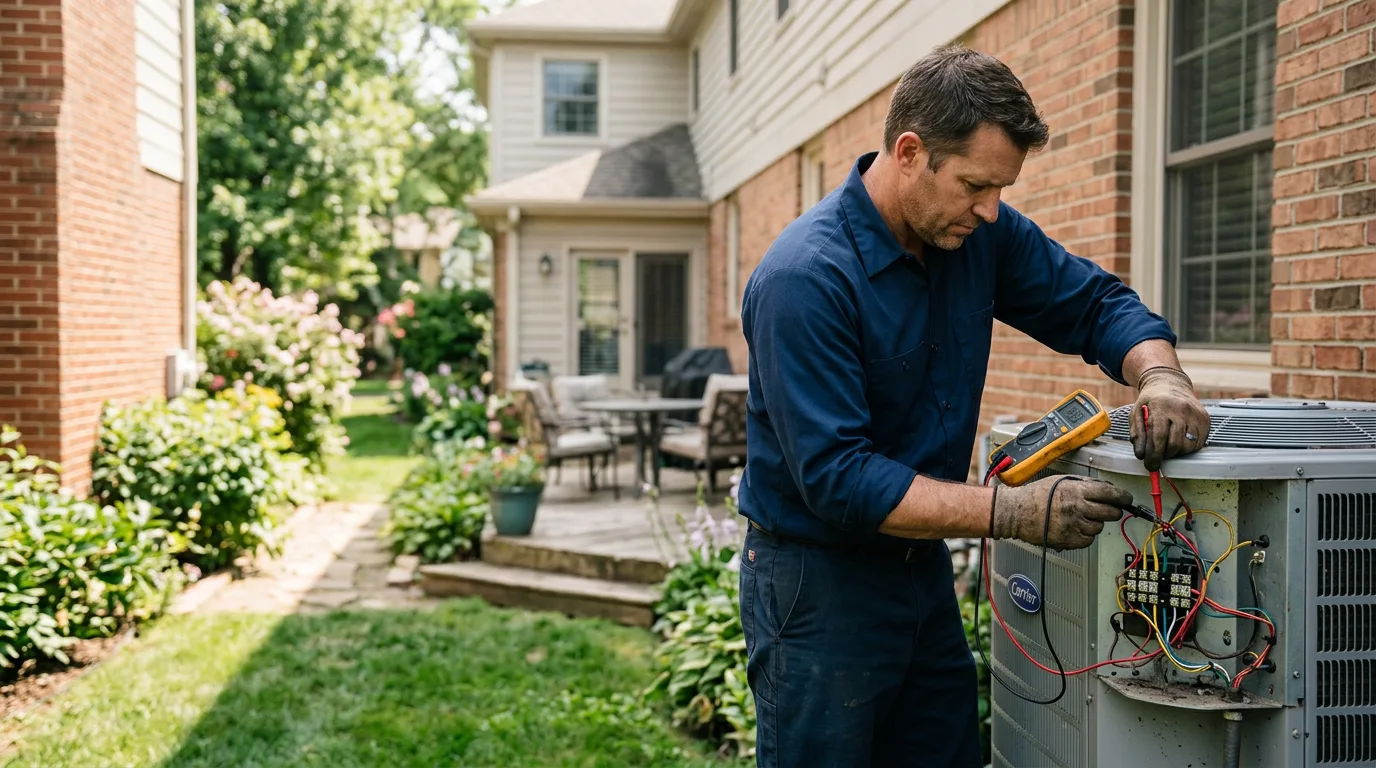 HVAC technician working near Barrackville, WV